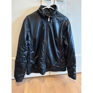 Nike Black Shiny / Matte Reversible Zip Up Jacket Women's Size XL